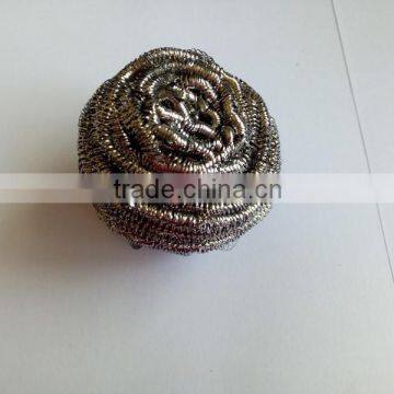 Cheap price Stainless steel mesh scourer low price stainless steel kitchen scrubber