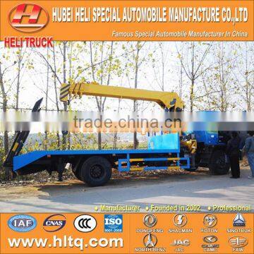 DONGFENG 4x2 harvester transport vehicle with 3.2 tons crane low price hot sale for sale