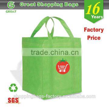 2016 Latest Promotional Non Woven Custom Handle Grocery Tote Bag For Shopping