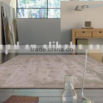 Manufactured Hand Tufted Cut Pile Textured Wool and Viscose Carpet photo-4