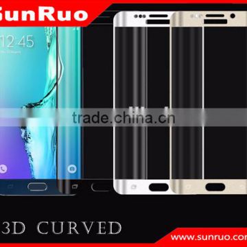 Sunruo supply for samsung galaxy s6 edge tempered glass screen protector,0.2mm 3D for samsung galaxy s6 edge screen film