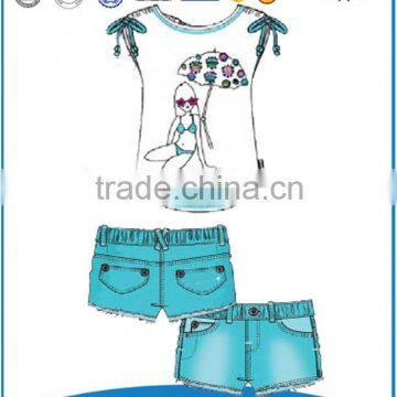 summer baby girl clothes/high qulity children clothes customized