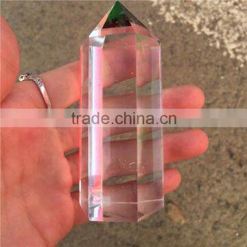 Clear Quartz Natural Crystal Pillars Polyhedral Point Of Sale photo-4