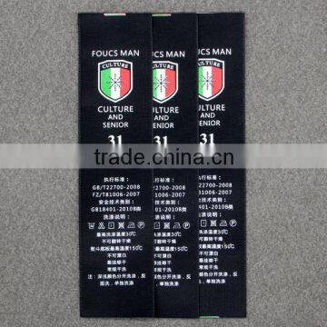 3 Color Printing Polyester Labels For Clothing