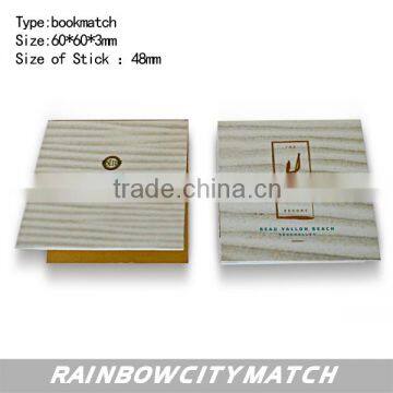 hotel book match safety wooden match