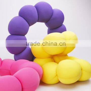 Colorful Round Flowers Microbeads Baby Pillow