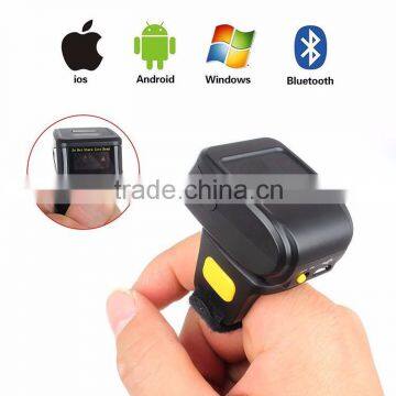 New designed 32 Bit laser wireless mini bluetooth ring barcode scanner                        
                                                                                Supplier's Choice