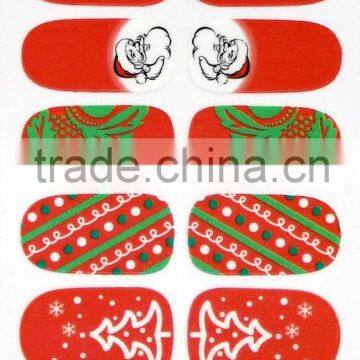 Jake recommend Christmas nail polish sticker/nail polish strip