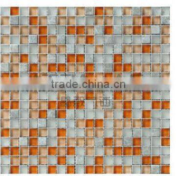 Stone Glass Tile - frosted glass and stone mosaic tile, glass mix stone mosaic tile EGS076