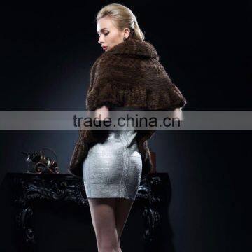 Wholesale Genuine Knitted Mink Fur Stole for Fashion Ladies With Cheap Price Stole
