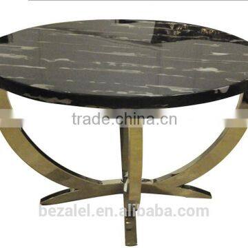 Marble Ti-coated Stainless Steel Sqare Tea Table