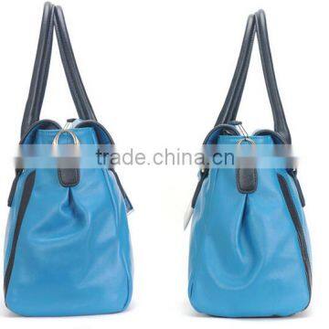 Navy Genuine Leather Lady Fashion Bag Online Shop China Fashion Tote Bag photo-4