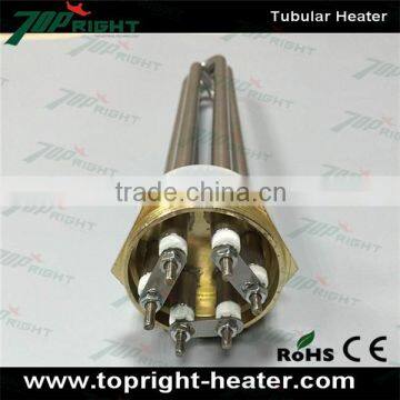 U shape best selling Custom 3kw flange copper made tubular heater