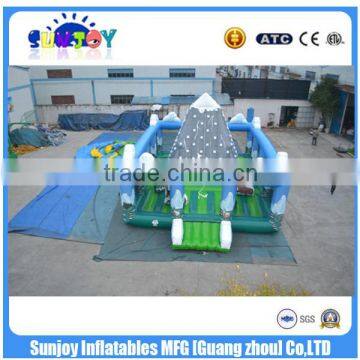 EN14960 Giant Inflatable Playground Obstacle With Climbing Wall ,Kids Indoor Playground photo-2