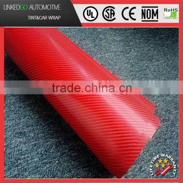 High quality car body wrap 4d carbon fiber vinyl with air bubble car body sticker auto sticker