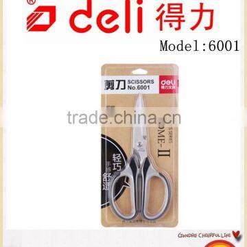 Deli Stainless steel big scissors for Office Supply Model 6001 black