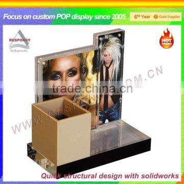 commercial counter top perfume cosmetic display stand cases