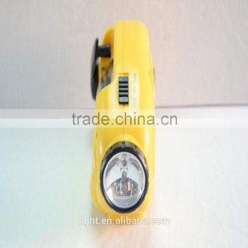 Emergency Yellow ABS Mobile charge radio