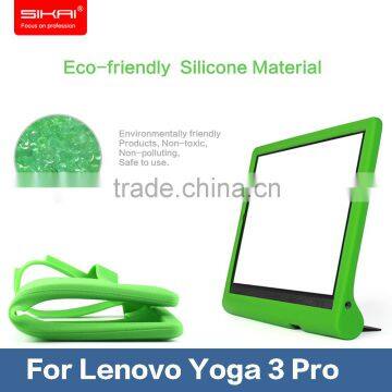 10 Inch Water Proof Anti Scratch Texture Design Silicone Standing Cover Skin For Lenovo Yoga 3 Pro Case Skin Match All Holes photo-4