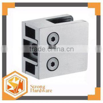 Square flat Large fine sus201/304/316 grade gripper/Satin glass door connector shower door clamp 6-12mm glass door clips