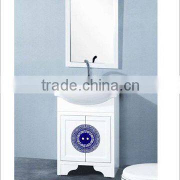 Beautiful design Black and White PVC Bathroom Cabinet