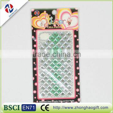 gem shape cell phone decorative crystal strass sticker