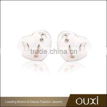 OUXI best quality factory price musical note crystal earring made with AAA zircon 21085-2