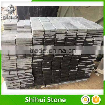 outdoor tumbled basalt stone road pavers