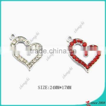 Metal Alloy Heart-shaped Pendant Charms diy scarf necklace Jewelry Making