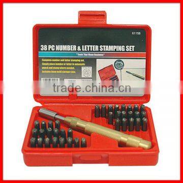 38pc Number & Letter Stamping Set