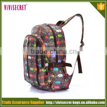 Wholesale simple large elephant pattern comfortable backpacks for students