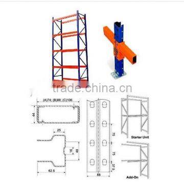 Heavy Duty Structure Pallet Racking 88 BOX-FORMED BEAM