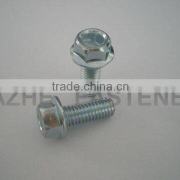 zinc plated DIN6921 hex flange bolts