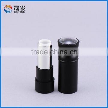 Luxury Flashlight Shape Matte Black Empty Lipstick Container photo-2