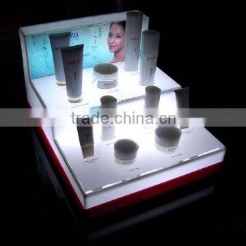 LED lighting customized acrylic makeup display stand