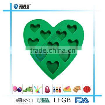 High Quality Heart Shape Silicone Ice Cube Tray photo-2
