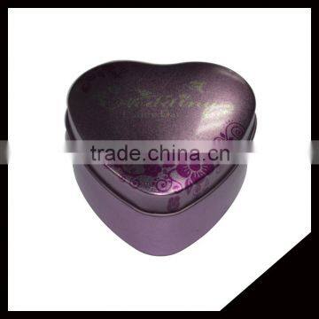 Unique Design Packing Wedding Gift Candy Metal Heart Shape Tin Box For Chocolate