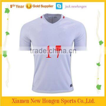 White color soccer jersey soccer uniform