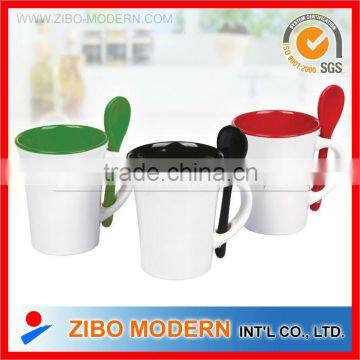 Ceramic Mug With Spoon photo-3