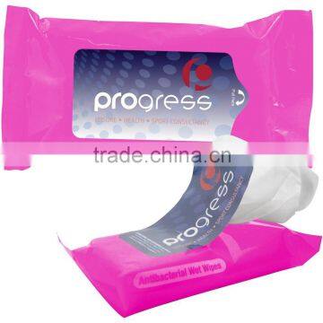 disposable antibacterial feminine wipe