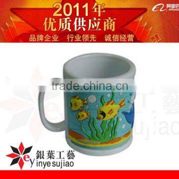 2012 new fashional 3D Soft PVC Mug for kids