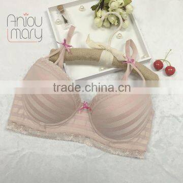 OEM Customized Breathable Nylon Sexy Young Ladies nude Bra