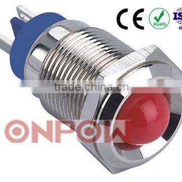 30 Years Industry Leader ONPOW Metal signal lamp GQ16G-D/N Dia. 16mm CE ROHS IP67 waterproof