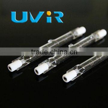 clear single tube Halogen R7s heating lamp