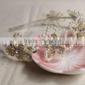 vintage bride flower crown for festive decor