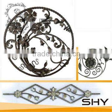 wrought iron fence components
