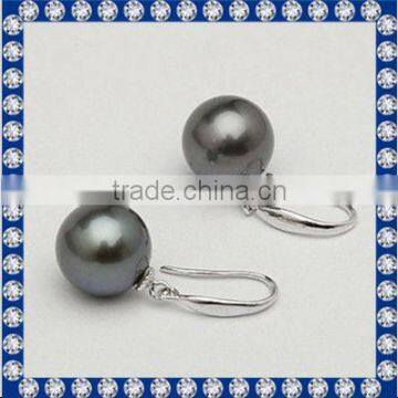 Elegant Natural Black Pearl Earrings CER161