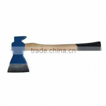 Axe, with Wooden Handle, Weight of 1.5lbs, Carbon Steel in Drop-forged, 47-55HRC Heat Treatment