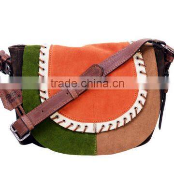 Handbag suede 748 multicolor