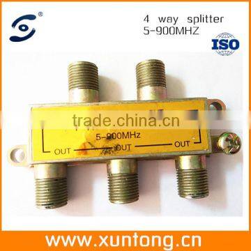 Hot sale splitter 4 way 5-900MHZ RF splitter